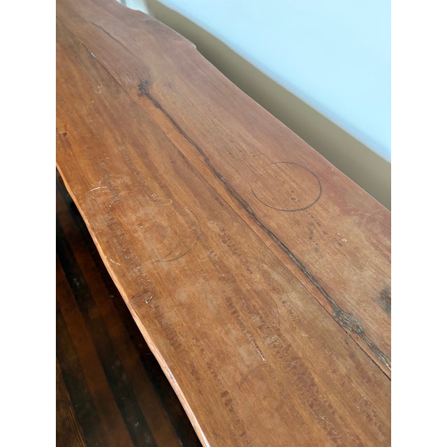 Early 21st Century Mango Wood Console With Three Drawers For Sale - Image 5 of 7