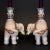 Chinese Early 20th Century Chinese Export Famille Rose Enameled Elephant Candle/Joss Holders- Set of 2 For Sale - Image 3 of 11