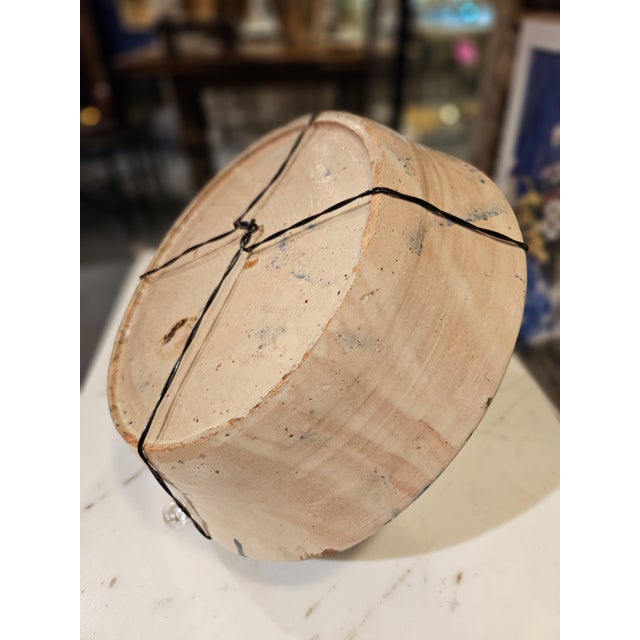 Rustic European Mid 19th Century Spanish Ceramic Fajalauza Bowl From Granada For Sale - Image 3 of 7