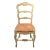 1950s French Country Carved Papercord Seat Chair For Sale