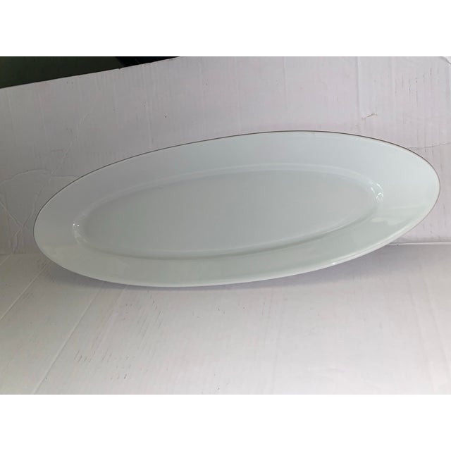 French Vintage Pillivuyt Grandmillennial French Porcelain Salmon Platter For Sale - Image 3 of 9