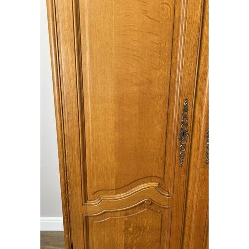 Vintage French Wardrobe in Oak For Sale - Image 5 of 10