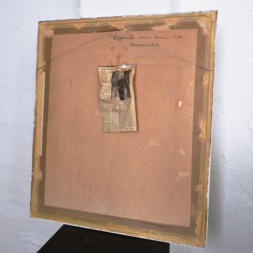 Leopold Fare, Abstract Composition, Gouache Painting, 1960s For Sale - Image 6 of 11