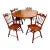 1950s Tell City Andover Maple Extension Dining Table Set 6 Chairs For Sale