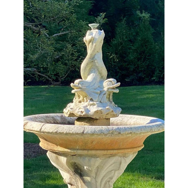 Late 19th Century Antique Italian Carrara Marble Fountain For Sale - Image 5 of 7