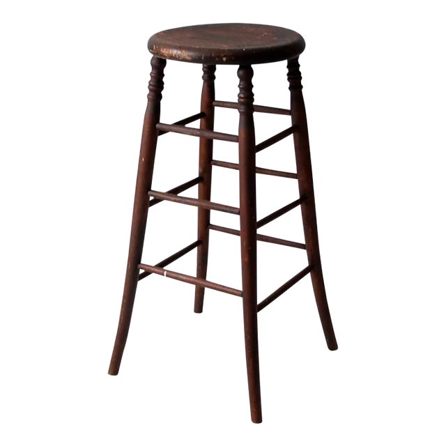 Antique Wooden Stool For Sale