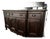 Bernhardt Vintage Neo-Traditional Mahogany Buffet Sideboard / Credenza With Marble Top For Sale