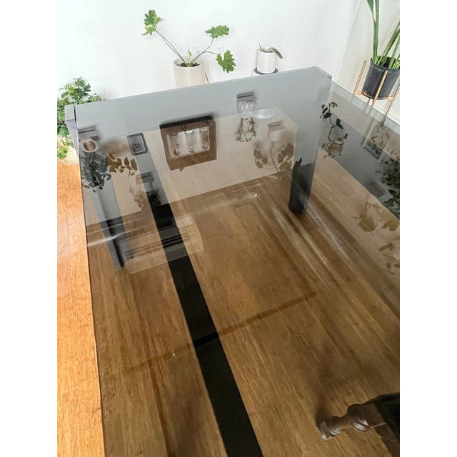 Mid-Century Modern Handmade European Solid Wood Dining Table For Sale - Image 3 of 8