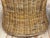 Vintage Braided Wicker Club Chair Pair With Ottoman For Sale - Image 16 of 16