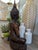 Vintage Hand Carved Wooden Buddha Statue Sculpture Meditation Figure 14” Thai For Sale - Image 4 of 12