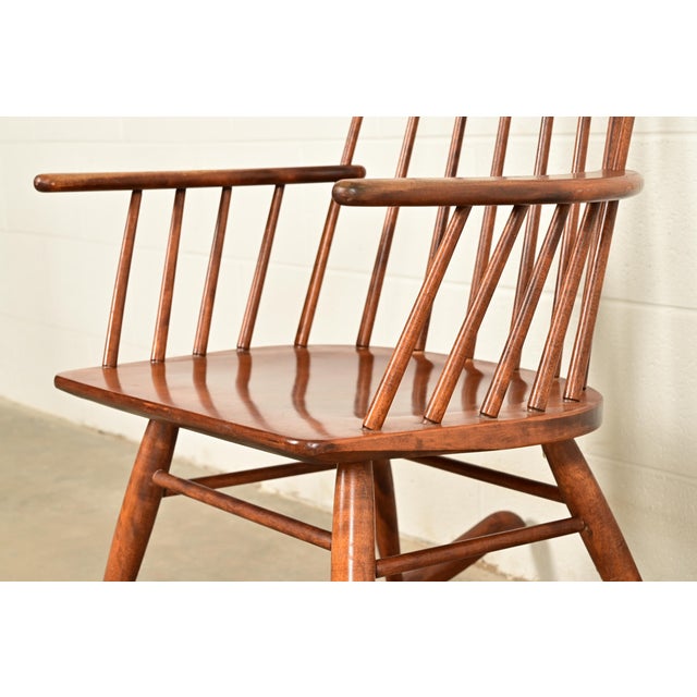Russel Wright for Conant Ball Solid Birch Rocking Chairs | Pair For Sale - Image 9 of 14