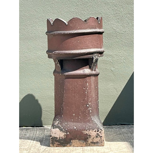 Vintage Salt Glazed Chimney Cap For Sale - Image 9 of 12