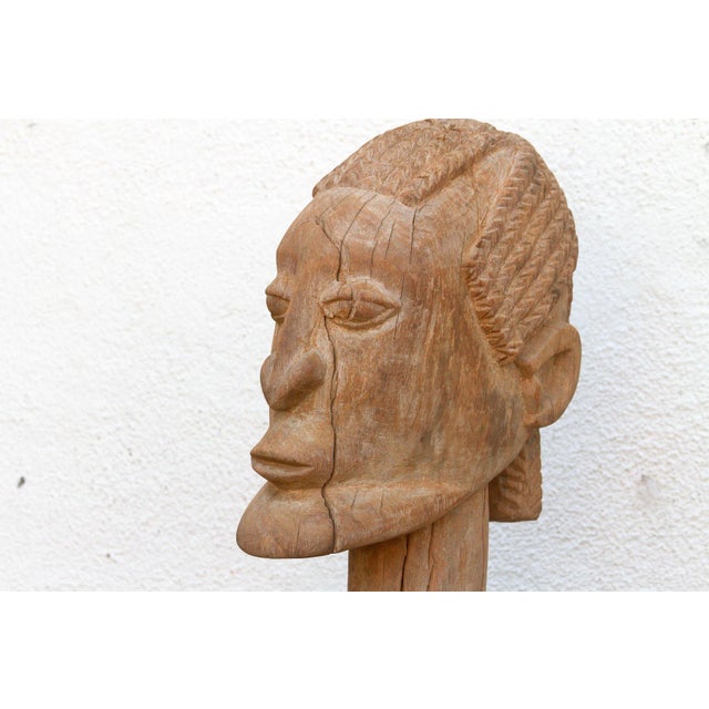 A 63" Tall Commanding Baule Female Figure For Sale In Los Angeles - Image 6 of 11