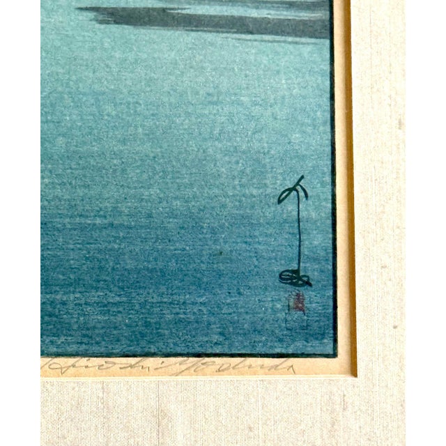 Framed Japanese Woodblock Print Yoshida Hiroshi Three Little Islands For Sale - Image 13 of 14