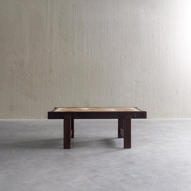 1960s Mid-Century Tiled Coffee Table by Jean Dasti, 1960s For Sale - Image 5 of 13