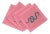 Serpent Cotton Sateen Cocktail Napkins in Pink, Set of 4 For Sale