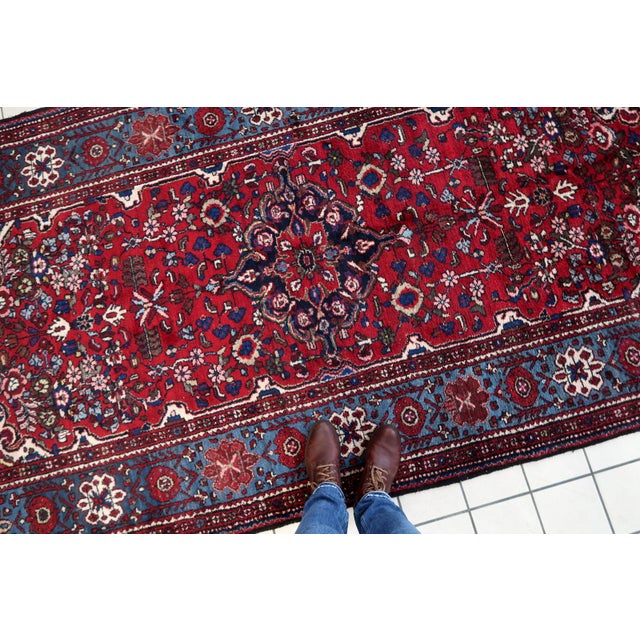 1960s, Handmade Vintage Persian Malayer Rug 5.4' X 10.6' For Sale - Image 4 of 15