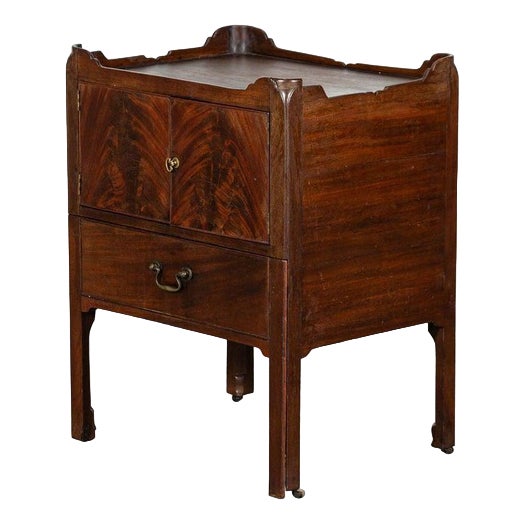 English George III Mahogany Bedside Chest, 1790 For Sale