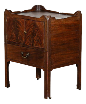 English George III Mahogany Bedside Chest, 1790