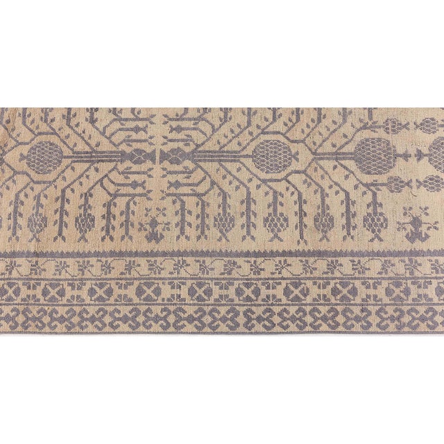 Contemporary Samarkand Rug by Doris Leslie Blau Size: 9'3" × 12'10" (281 × 391 cm) Color: Beige, Blue Construction:...