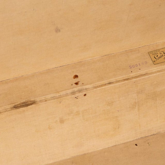 Vintage Car Trunk in Grey Vuittonite Canvas from Louis Vuitton, Paris, France, 1930s For Sale - Image 15 of 18