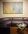 This is a lovely, very large abstract painting dating to the 1970s. It has scored lines that run parallel to the piece,...