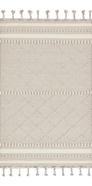 Loloi II Sawyer Rug, Silver - 5'-0" x 7'-6"