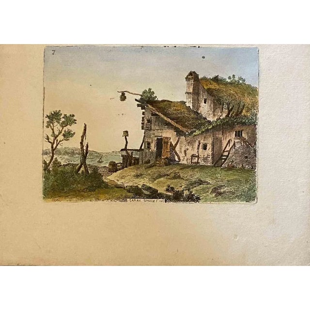 The Seascape with Chalet is an Etching realised by Sara Green in the 1783. Signed on the plate. Good condition. Included a...