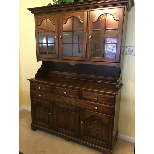 Hitchcock Buffet and Lighted Hutch Chairish