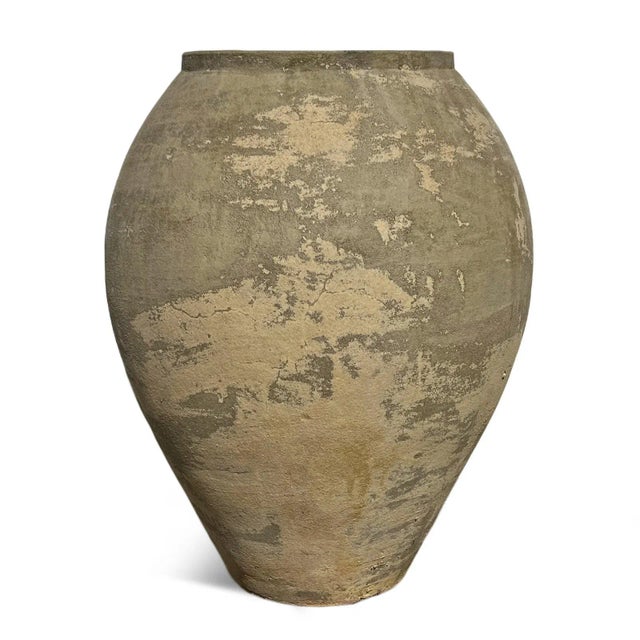 Sautern Yellow Earth Ware Vintage Pot Planter For Sale - Image 4 of 10