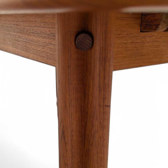 Late 20th Century Danish Mid-Century Teak Butterfly-Leaf Dining Table, Mid-Century Modern, Scandinavian For Sale - Image 5 of 18