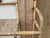 French Early 20th-C. French Bamboo, Grasscloth Wallpaper & Wicker Coat Rack or Hall Tree or Coat Rack W/ Mirror For Sale - Image 3 of 9