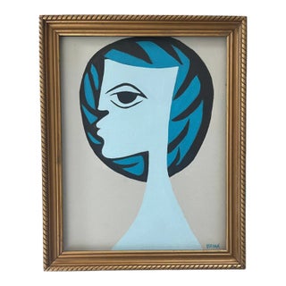 Lady in Blue by Bryan Boomershine, Framed For Sale