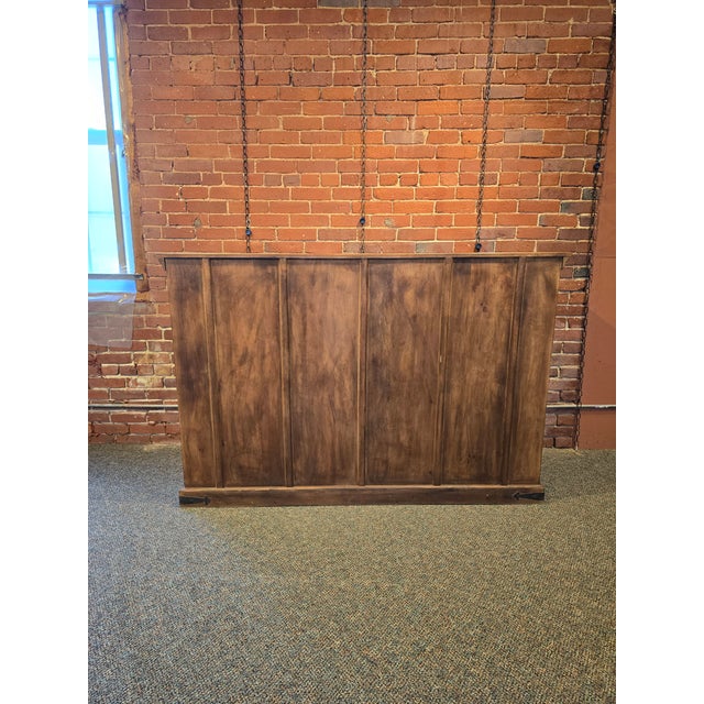 Burnt Umber Rustic Reclaimed Teak Glass-Front Sideboard For Sale - Image 8 of 8