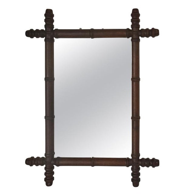 Carved Wooden Mirror, France, 1940s For Sale - Image 15 of 15