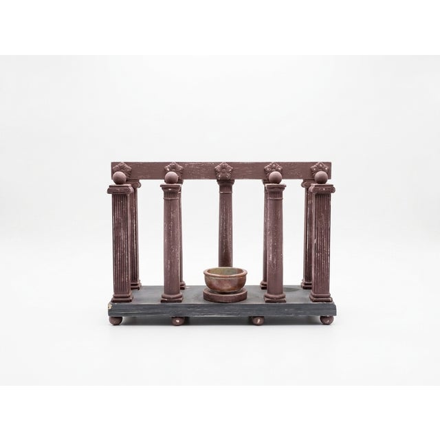 Early 20th Century Italian Grand Tour Neoclassical Architectural Model With Agate Burner For Sale - Image 4 of 14