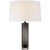 Fallon Medium Table Lamp in Smoked Glass with Linen Shade Designer: Chapman & Myers Height: 24.75" Shade Detail: SH13.5" x...