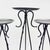 Hand Forged Iron Floor Pedestal Set of 3 (131cm & 115cm) Antique Bronze Finish Candle Holder & Plant Stand Floral Display For Sale - Image 6 of 8