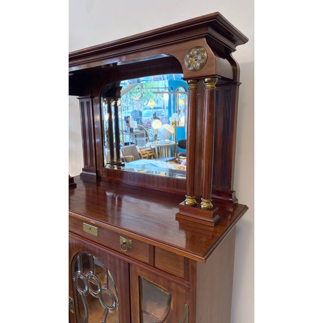 Modern Art Nouveau Display Cabinet attributed to Julius Groschkus, Berlin, Germany, 1900s For Sale - Image 3 of 7