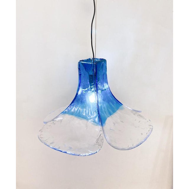 Mid-Century Murano Glass Hanging Lamp attributed to Carlo Nason, 1960s For Sale - Image 4 of 16