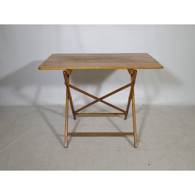 1970s Vintage Garden Furniture Set in Wood, 1970s, Set of 3 For Sale - Image 5 of 11