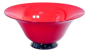 Vase in Red Opal Blown Glass from Venini