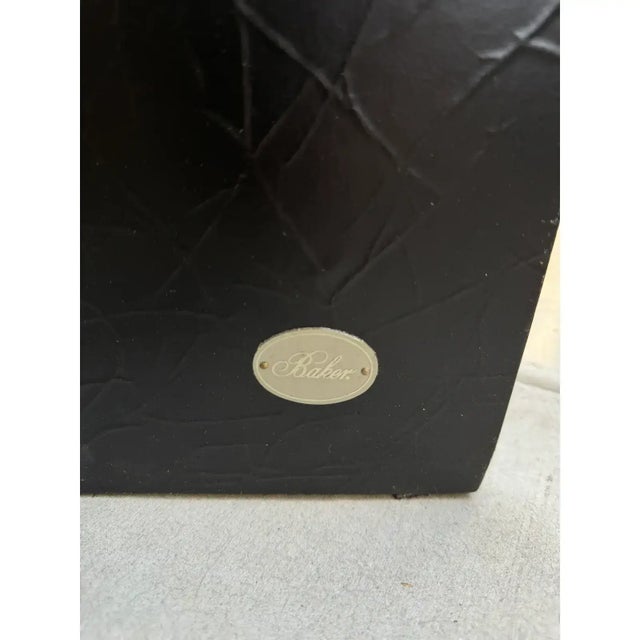 Wood Baker Furniture Company Chinoiserie Coromandel Screen With Bamboo Pattern For Sale - Image 7 of 7