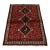 Shiraz Rug 3’11” X 5’2” Red Wool Vintage Tribal Hand-Knotted Oriental Carpet For Sale