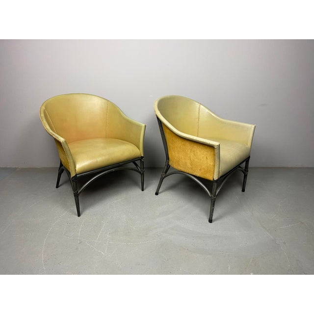 Mid-Century Modern Leather Dining Chairs by Antonio Budji Layug, Philippines, 1970s, Set of 2 For Sale - Image 15 of 18