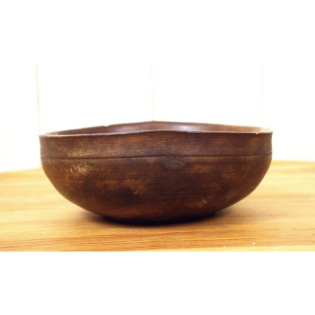 Swedish Late 19th Century Handcarved Birchwood Bowl. The bowl is one of the smaller sizes we have in stock, it measures 20...