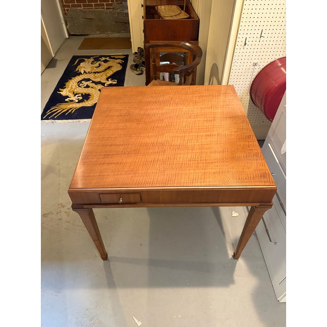 Hickory Chair Furniture Company Attributed Hickory Chair Julien Game Table For Sale - Image 4 of 8