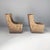 Mid-Century Modern Italian Armchairs in Wood and Fabric, 1950s, Set of 2 For Sale - Image 6 of 11