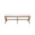 Tan Matthew Izzo Home - Xanadu NeoClassical Rope Bench With White Performance Linen Cushion For Sale - Image 8 of 8