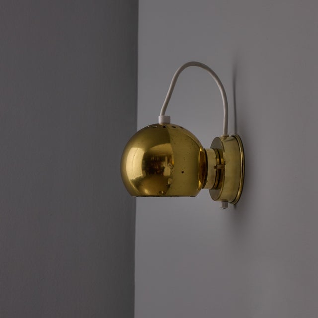 1970s Goffredo Reggiani 'Eyeball' Adjustable Perforated Metal Wall Lamps - a pair For Sale - Image 9 of 18